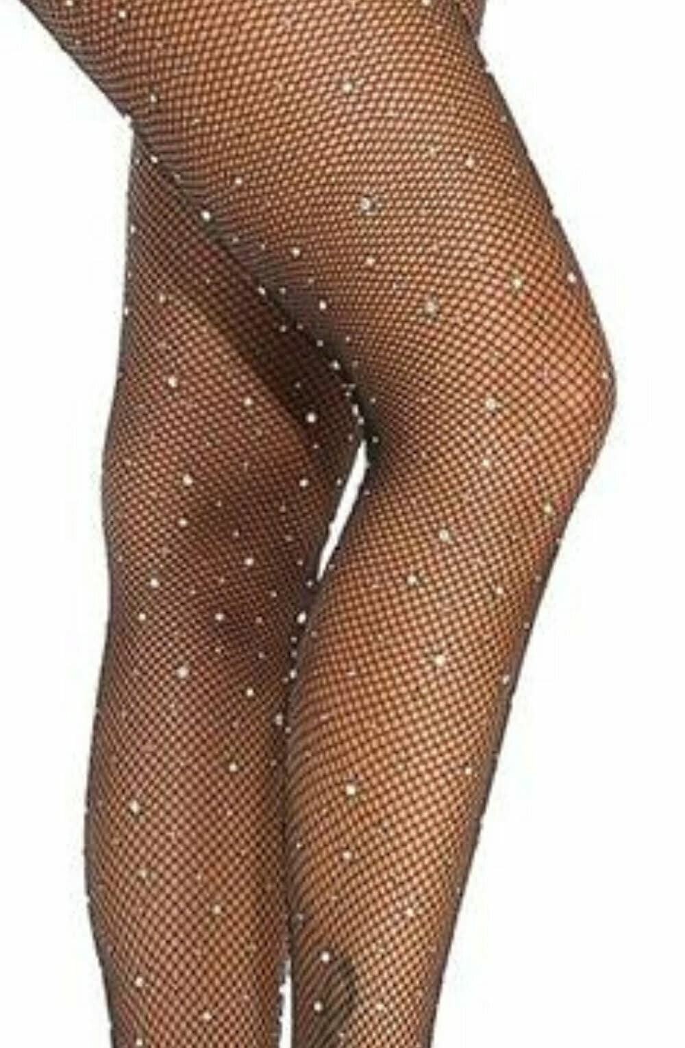 Sparkly Fishnet Black