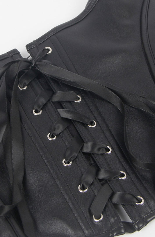 YesX YX889 Sexy Corset Black Up to 6XL