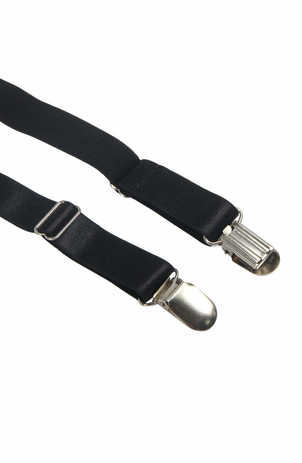 Plus Size Black Chain Detail Bodysuit With Garters